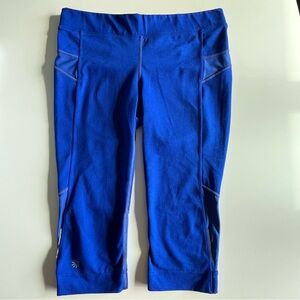 Athleta cobalt blue capri workout leggings, size M